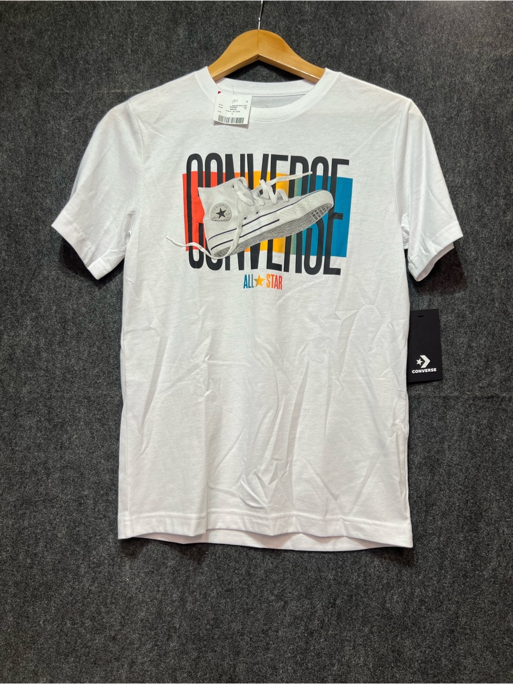 Converse White Graphic All-Star Tee Size L (12-13 yrs old)